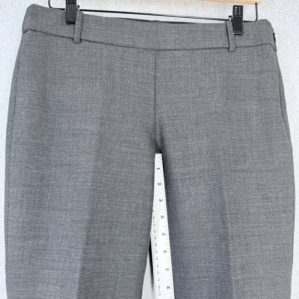 J.Crew Minnie Women's Gray Dress Pants Size 4 Stretch Flat Front Side Zip - Picture 5 of 10